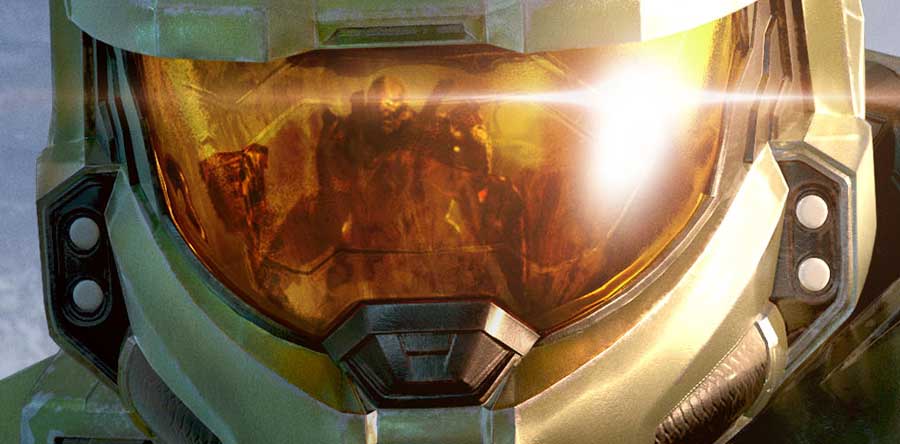 ¿Te habías fijado en el nivel de detalle que tiene la imagen de Halo Infinite? Mira el reflejo del visor del caso. Foto: Xbox.com