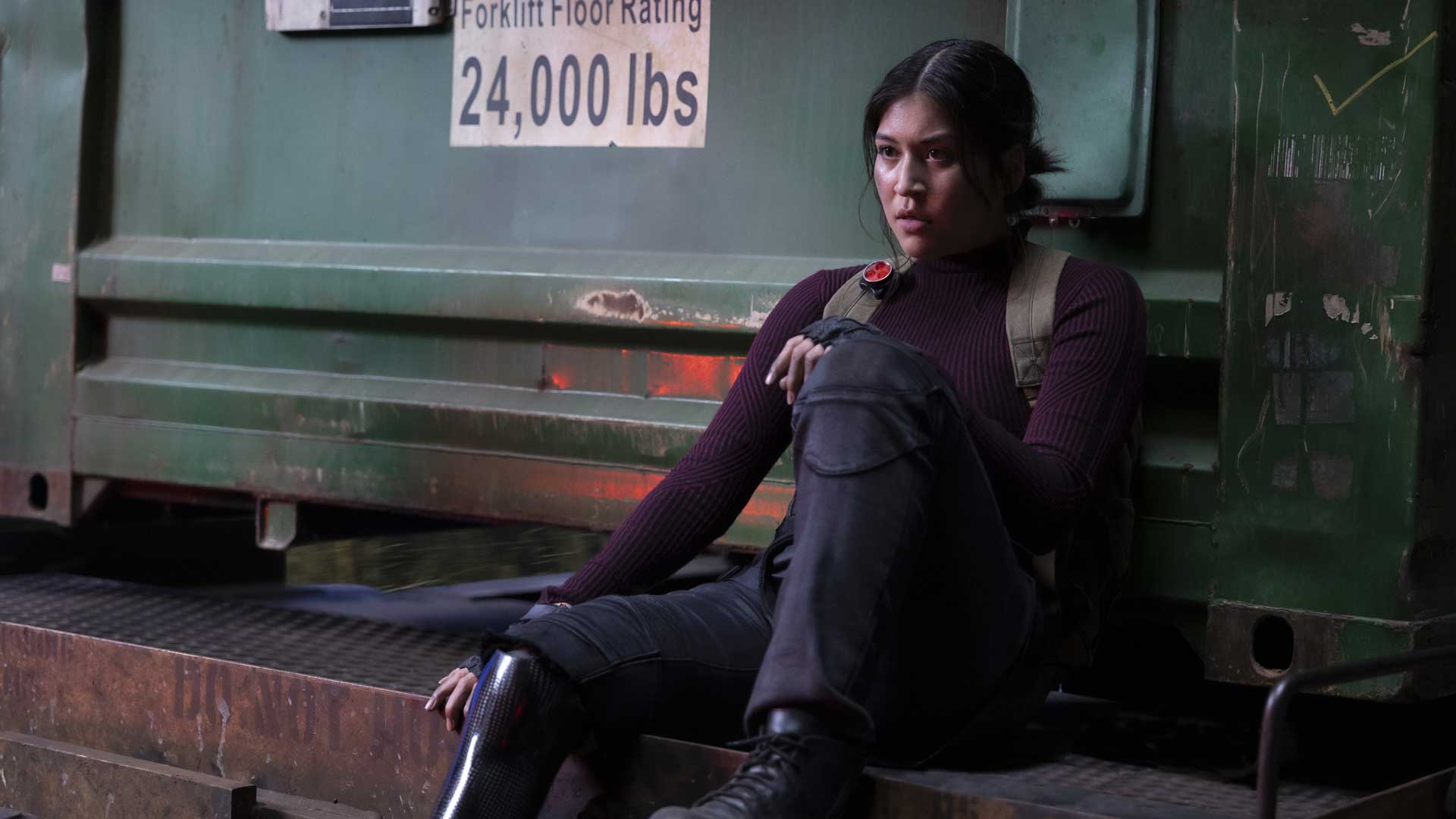 Alaqua Cox interpreta a Maya Lopez / Echo en "ECHO" de Marvel Studios, que se estrenará en Disney Plus en enero de 2024. Foto cortesía de Marvel Studios.