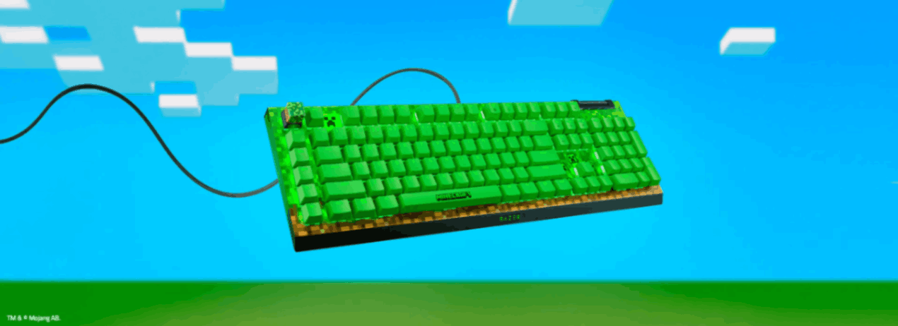 Teclado Minecraft. Foto: Razer